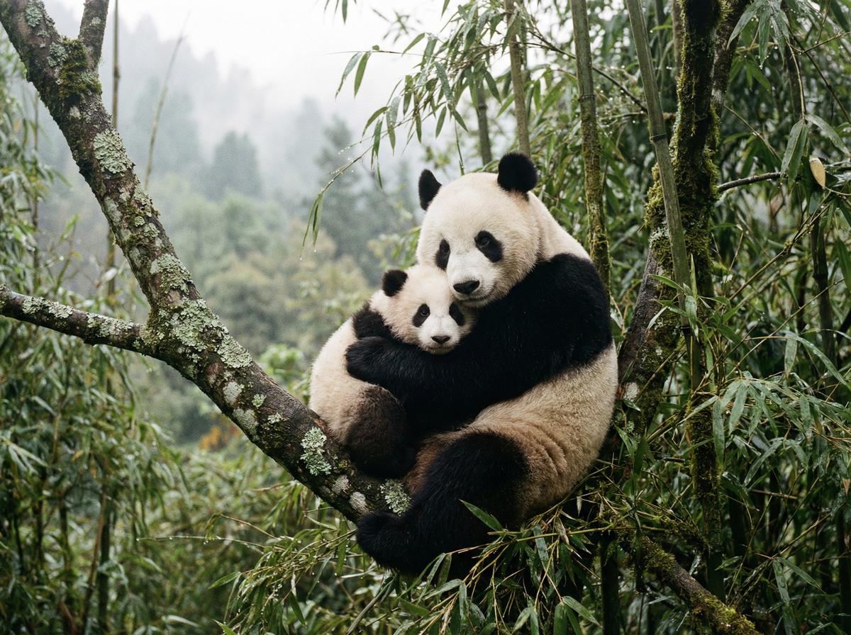 重口精选母子熊猫